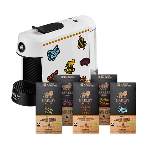 Pack Máquina Rise Up + Cápsulas Marley Coffee Compatibles con Nespresso® Original