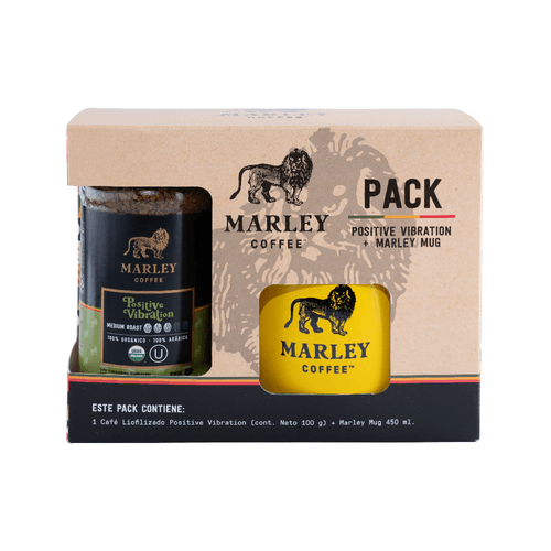 Café Liofilizado Positive Vibration 100g+Marley Mug Amarillo