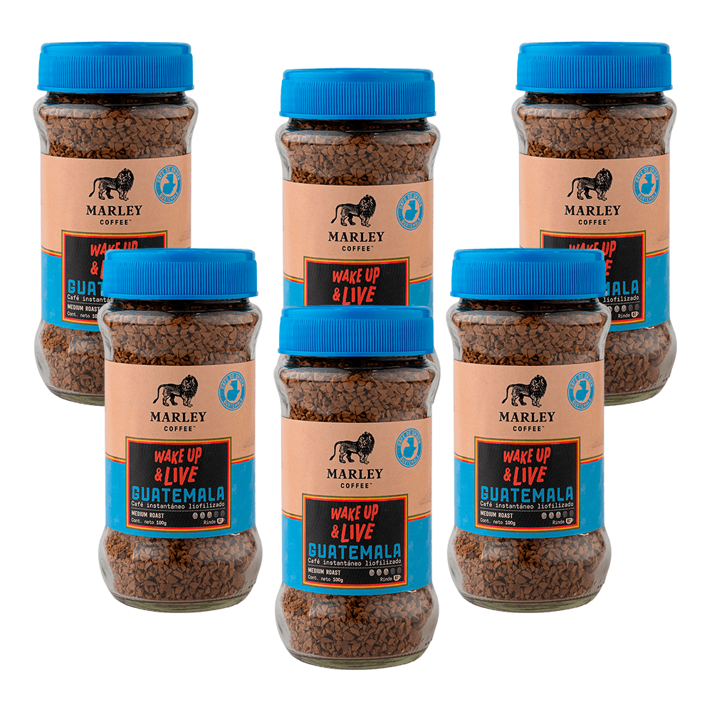 Pack 6x Café Liofilizados Wake up and Live GUATEMALA 100g
