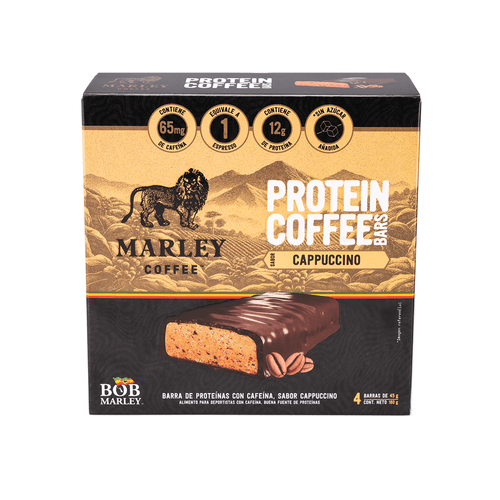 Barritas de café y proteína sabor cappuccino 4 un