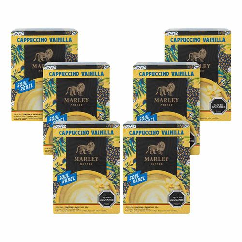 Pack 6x Soul Rebel Cappuccino Vainilla